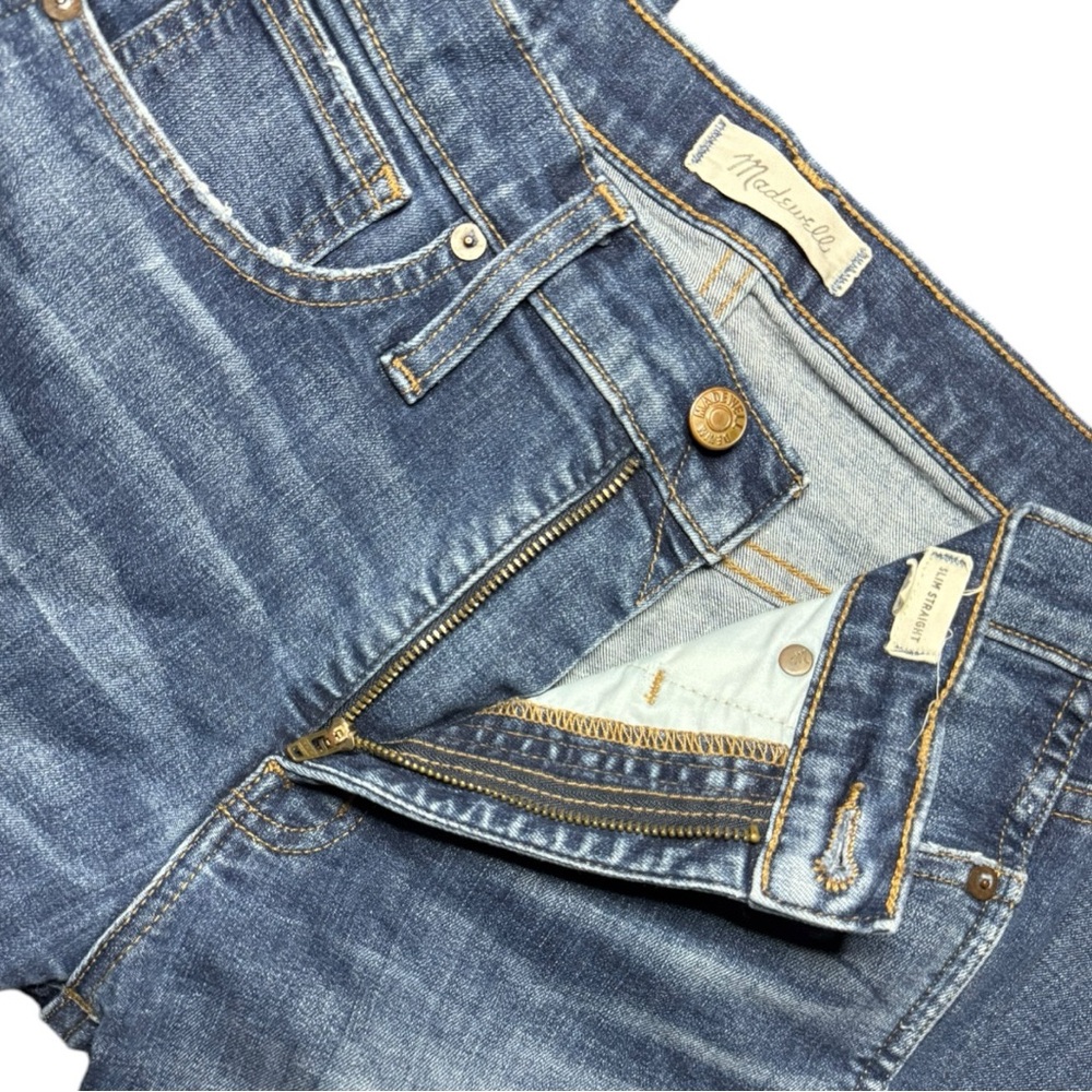 Madewell Slim Straight Leg Jeans - Picture 7 of 12